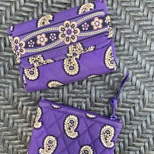 Vera Bradley Euro Wallet and Coin Purse